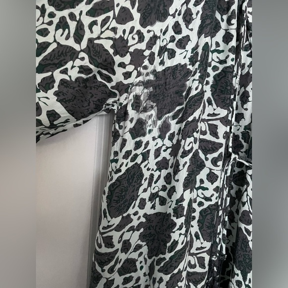 Natalie Martin Silk Stevie Geranium Floral printed M tassel bohemian mini dress - Picture 9 of 13